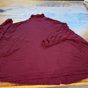 We The Free Deep Red Dolman Sleeve Oversized Tunic Top - Size Medium
